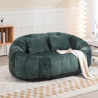 Chenille Lazy Sofa,…