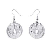 2pcs Women's Wide And Thick Gold Ear Ring Set, Daily Wear