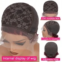 Pixie Cut Curly Human Hair Wigs Ginger 350 Short Curly Lace Front Human Hair Wigs For Women 6 Inch 13x1 Transparent Lace Frontal Wigs Water Wave Dark Rooted To Ginger Orange Color - 99J - 查看 6