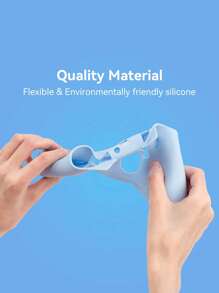 GeekShare 4pcs Cat Claw Silicone Game Controller Protective Cover, With 2 Thumb Grip Caps And 1 Sticker - 藍色 - 查看 4