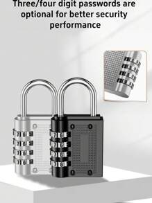 1/3 件密码锁，防水，防锈，适用于旅行箱包、储物柜、背包、健身房、家庭、小尺寸锁 [对于大订单，红色可能会有轻微变化，请参考最后两张图片]