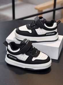 1 Pair Of Baby Sports Shoes, Suitable For Children's Casual Sneakers For Both Male And Female Students. The New 2025 Model Is Suitable For All Seasons - Black - View 2