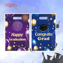 Two Mixed Party Gift Bags, Graduation Season Return Gift Plastic Bags - Multicolor - View 8