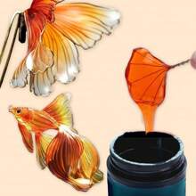 Colorful UV Dip Resin For Wire Flower Petals - 160ml /5.4oz Crystal Clear UV Resin For Art Resin And DIY Flowers Decoration - Transparent Liquid Ultraviolets Curing Transparent And Low Odor Thick Glue Hard After Instant Cure For Jewelry Making Crafts - 160ml UV DIP Resin - View 9