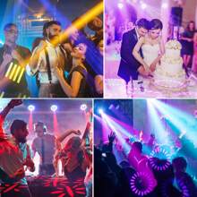 Stage Moving Head Light Stage Spotlight 1 PCS 120W RGBW LED 6 Colors Plus White Light And 6 Patterns Plus White Circle Voice Control/DMX512 Suitable For Family Carnival Party Music Performances Wedding Club Bar DJ KTV Disco - 查看 6
