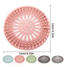 1pc Shower Drain Hair Collector - Silicone Drain Plugs, Anti Clogging Drain Hair Collectors, Bathroom Accessories For Bathtubs, Sinks, And Kitchens