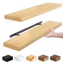 Tomnk 2pcs 22in Bookshelves, Floating Shelves For Wall, Shelves Wall Mounted Shelf With Invisible Bracket For Bathroom, Living Room, Bedroom, Kitchen, Office Decor, Room Decor, Home Decor - Nhiều màu - Xem 14