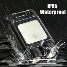 1 pieza Linterna LED mini portátil y multifunción - 6 modos de iluminación + luz lateral COB, 500 lúmenes ultra brillante, batería de carga rápida Tipo-C de larga duración, resistente al agua IPX5, gancho magnético colgante, esencial para aventuras al aire libre/acampada/hogar/emergencias