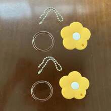 1/2/3Pcs Cute Floral Cartoon Silicone Key Cover Cap - Soft Key Holder Chain Accessories For Women Girls, Perfect Gift For Her