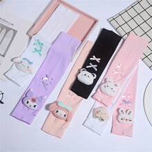 Sanrio (Autorizat) 1PC Sanrio Cremă solară gheață mâneci desene animate drăguț în aer liber UV protecție solară neagră gheață mâneci de mătase pentru studenți