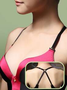 1/3pcs Convertible Camisole Strap, Adjustable Invisible Bra Strap, Non-Slip Shoulder Strap - Multicolor - View 5