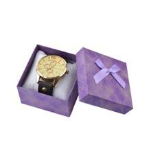 6pcs Mixed Color Cardboard Jewelry Watch Gift Box (With Pillow), 3.54 * 3.54 * 2.17 Inch Paper Watch Packaging Box, Gift Watch Box, Suitable For Men'S Watches, Wrist Watches, Smart Watches, Bracelets, Suitable For Easter, Valentine'S Day, Birthday