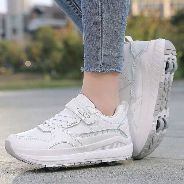 Patines de ruedas de diseño simple y unisex 2022 con ruedas extraíbles, muy atractivos