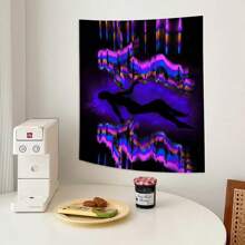 1pc Phantom Body Art Print Tapestry, Wall Decor, Ins Style, Polyester Hanging Wall Tapestry, Living Room Bedroom Office Wall Decoration, Dorm, Home Decor, Party Decor, Rectangle Kitchen Wall Hanging Cloth With Drape, Including 3 Wall Nails And 2 Clips