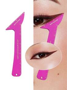 1 Stück Eyeliner Stift Schablone, Edelstahl Make-up Hilfslinieal, für Einsteigerinnen beim Eyeliner Make-up, tragbares Make-up Werkzeug zum Auftragen von Lidschatten. Eyeliner Stift Schablone, Eyeliner Make-up Stift Versiegelung.