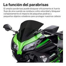 Black Motorcycle Windshield Rain Shield, Motorcycle Windshield Rain Shield - Black - View 7