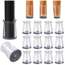 Bộ 24/32 miếng bảo vệ chân ghế nhỏ, miếng lót đồ nội thất cho sàn gỗ cứng, thanh trượt đồ nội thất cho chân ghế, vỏ bọc chân ghế bằng silicon, sàn nhà khỏi trầy xước và giảm tiếng ồn, có 5 màu - Nhiều màu - Xem 7