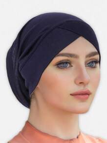 Women Hijab Cap Under Scarf Cap Ready Solid Color Undercap With Ear Hole Hijab Capswomen Scarf Accessories Bandanas Cap Under Caps For Hijabs Daily Under Cap - A - View 15