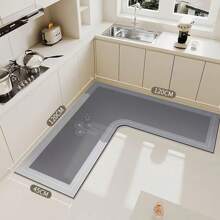 1pc 120*120*45cm Simple Kitchen Diatom Mud Mat