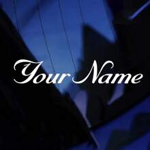 2pcs Customizable Reflective Letter Stickers - Can Be Affixed To Any Smooth Surface, Exterior Car Stickers, Won't Damage Car Paint, Won't Easily Peel Off, Suitable For BMW, Mercedes-Benz, Audi And Many Other Car Models, Unisex Stickers, Personalize Your Name On Car Windshield, Truck, Door, Window - Front Placement, Self-Adhesive Installation, Single-Use, Applicable To Glass - Style 1 - View 6