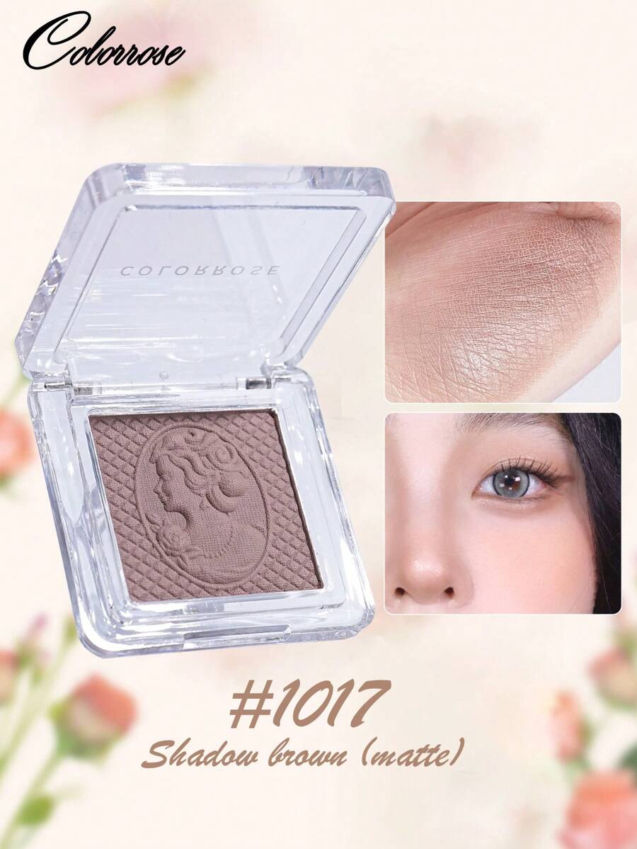 COLORROSE Palet Kontur Bedak Matte, Tekstur Ringan, Halus, Lembut, Melangsingkan Wajah dan Hidung, Gradasi Alami, Kontur Bronzer, Riasan Harian, Kosmetik - CR1017 - View 1