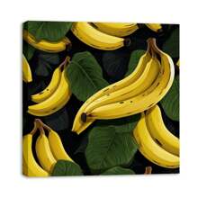 1 Piece Home Kitchen Wall Decor Framed Canvas Banana Pattern Home Decor Framed Canvas Wall Art Paintings For Living Room - Canvas Framed Print Wall Artworks Bedroom Decoration Office Wall Decor - 彩色 - 查看 1