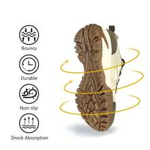 CC-Los Women's Waterproof Hiking Shoes Lightweight Breathable Walking Shoes For Outdoor Climbing Size 5.5-11 - 米色 - 查看 3