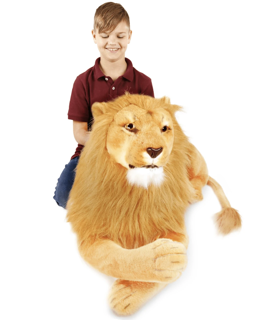 Lasodo The Lion - 39 Inch Stuffed Animal Plush - Multicolor - View 1