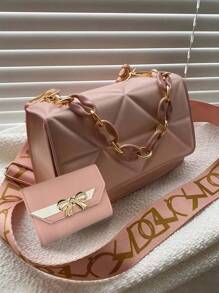 Premium Fashion Embossed Crossbody Bag, Flap Shoulder Bag, Women's Casual Handbags And Wallets Premium Fashion Embossed Crossbody Bag, Flap Shoulder Bag, Women's Casual Handbags And Wallets, Best Choice For White-Collar, Novice Daily Commuter - Multicolor - View 12