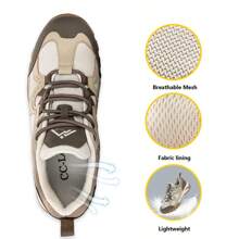 CC-Los Women's Waterproof Hiking Shoes Lightweight Breathable Walking Shoes For Outdoor Climbing Size 5.5-11 - 米色 - 查看 2