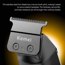 Kemei Km-1572 Barber Clippers Hair Cutting Machine Professional Electric Hair Trimmer Cordless Hair Clippers For Men - Buy Professional Electric Hair Trimmer Professional Hair Trimmer Clippers - Orange - View 4