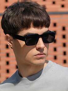 Gafas de moda para hombres, nuevas gafas de moda de marco grueso, gafas de comercio exterior en caja, gafas de moda de marco grande personalizadas