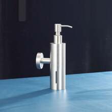 1pc Wall Mounted Soap Dispenser Wall Mount Soap Dispenser Stainless For Bathroom Brushed Nickel Bathroom Decor Fall Decor Back To School