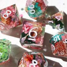 Molde de silicona de alta precisión para dados - Kit de manualidades de resina epoxi DIY para juegos de mesa, arte personalizado de resina y suministros para fundición de joyas
