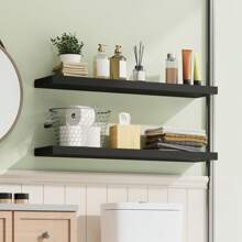 Tomnk 2pcs 22in Bookshelves, Floating Shelves For Wall, Shelves Wall Mounted Shelf With Invisible Bracket For Bathroom, Living Room, Bedroom, Kitchen, Office Decor, Room Decor, Home Decor - Nhiều màu - Xem 5