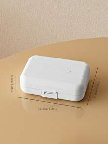 1PC Travel Portable 7-Compartment Sealed Medicine Dispensing Box, Mini Carry-On, Waterproof, Moisture-Proof And Dustproof, Suitable For Storing Medicines, Fingers And Other Small Items