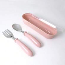 2pcs Personalized Cutlery Set, Custom Spoon- Custom Name Engraved Spoon Fork Set - Stainless Steel Cutlery Set, Stainless Steel Table Forks, For Anniversaries, For Valentine's Day, For Mother's Day, For Birthdays, For Children's Day, For Father's Day, For Graduation, For Weddings, For Housewarming Dining Room, Kitchen, Office, School