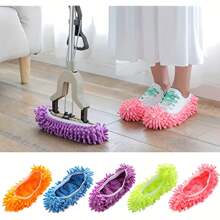 5 Pairs Slipper Shoe Covers,Soft Washable Reusable Microfiber Foot Covers For Cleaning Slippers In Bathroom,Kitchen,Bedroom - 5 cặp - Xem 3