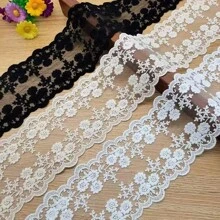 1pc European Style Crown Motif Wedding Lace Applique, Non-Stretch Embroidered Decor For Curtain, Tablecloth, Bridal DIY Accessories - Multicolor - View 7