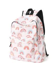 1pc Big Kids Girls Fashion Casual Purple Butterfly Print Backpack Primary School Middle School Students Large Capacity Multi-Layer Schoolbag Highly Attractive Adjustable Shoulder Strap Girls Backpack Can Hold A4 Paper Books Laptop Suitable For Daily Campus Travel Holiday Gift