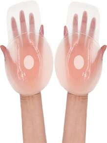 2pcs Silicone Breast Lift Cream 4 Inch Reusable Sticky Bra Pads - Multicolor - View 11