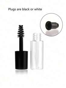 1/5Pcs 3ml Mascara Empty Tube, Injection Molding Transparent, Refillable Diy Cosmetics Reusable Sample Bottles,Clear, Small, Suitable For Travel Cosmetics Dispenser,Makeup,Cheap,Room Decor,Vanity,Travel,Bedroom,Makeup Accessories