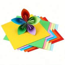 Set de 200 de bucăți de hârtie lucrată manual, 10 culori, excelent pentru origami, arte și meșteșuguri, rechizite de birou, albume, cusut, instrumente de fabricare a hârtiei - material de hârtie de înaltă calitate