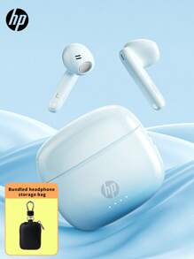 HP 5.4 新款无线耳机，真无线入耳式耳机，30 小时超长续航，兼容苹果、安卓等设备，附赠创意 DIY 贴纸，精美礼品，万圣节和圣诞节的理想之选，USB Type-C 接口 - 藍色 - 查看 12