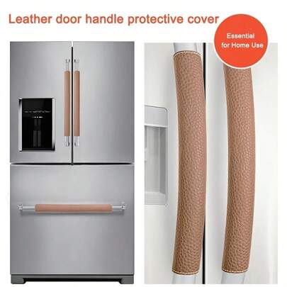 冰箱门把手套，2 件装可调节厨房电器把手套，防滑冰箱把手套，微波炉炉灶洗碗机把手保护套，保持厨房清洁隔热，闺蜜节，小狗，嘉年华，可爱小物
