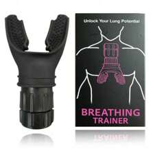 Ultimate Breathing Trainer - Customizable Resistance, Enhances Breathing Strength, Professional Home Workout Gym Accessory.