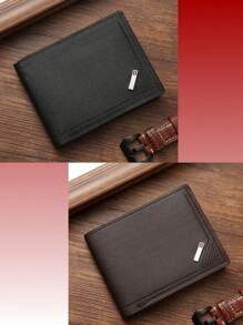 男士PU皮短款钱包，1-3件套，时尚柔软，大容量多卡位，可收纳大额钞票，简约零钱袋，信用卡、银行卡、身份证、照片位，商务休闲两相宜，是男士生日或送给伴侣的理想礼物，男女皆宜的时尚单品 - 彩色 - 查看 17