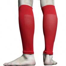 1 paio di parastinchi traspiranti, protezione per le ginocchia, manicotti per le gambe per sport, maniche protettive da esterno per il calcio
