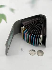 HOVI'S Mode Minimalistische Mini Portemonnee Zakelijk Kantoor Forens Draagbare Multifunctionele Multi-Kaart Portemonnee Voor Mannen Portemonnees, Kaarthouders & Geldorganisatoren voor Mannen