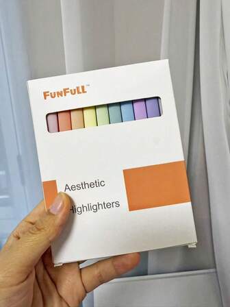 Funfull 10pcs/16pcs/20pcs Pastel Aesthetic&Earthy Vintage Highlighters, Soft Chisel Tip, No Bleed Bible Highlighter, Assorted Colors, Journaling School & Office Supplies